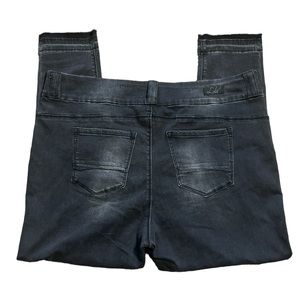 Lola Jeans‎ Women's Charcoal Gray Pull On Julia Ash Mid-Rise Ankle Jeans Size 22